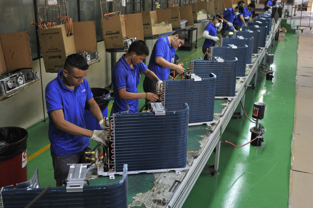 Um ar-condicionado é produzido a cada 17 segundos no Polo Industrial de Manaus(Foto: Divulgação/Sindicato das Indústrias Metalúrgicas, Mecânicas e de Material Elétrico de Manaus)