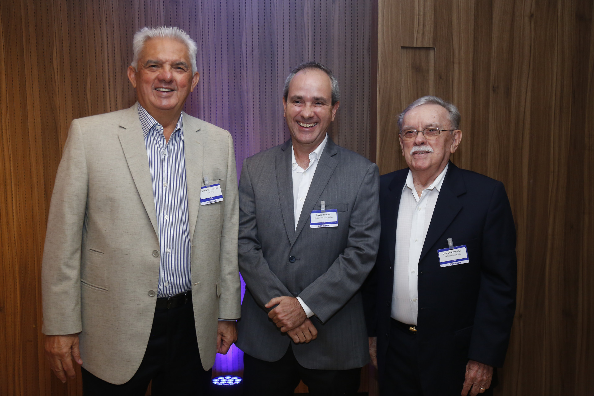 Tales de Sá Cavalcante, Sérgio Rezende e Raimundo Padilha (Foto: João Filho Tavares)