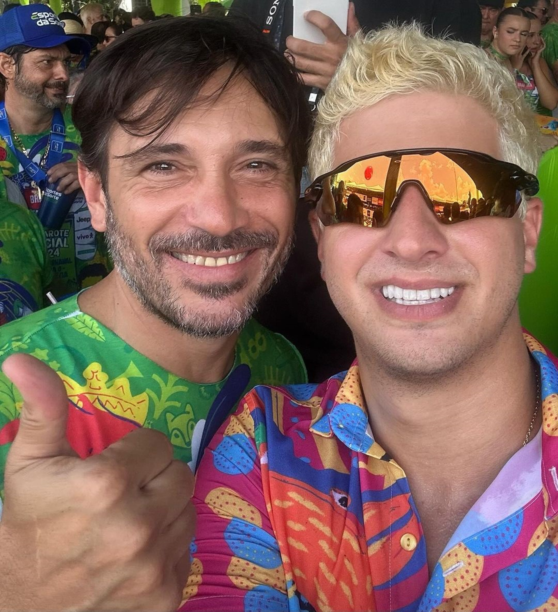 Guilherme Sampaio e João Campos: Galo da Madrugada (Foto: arquivo pessoal)