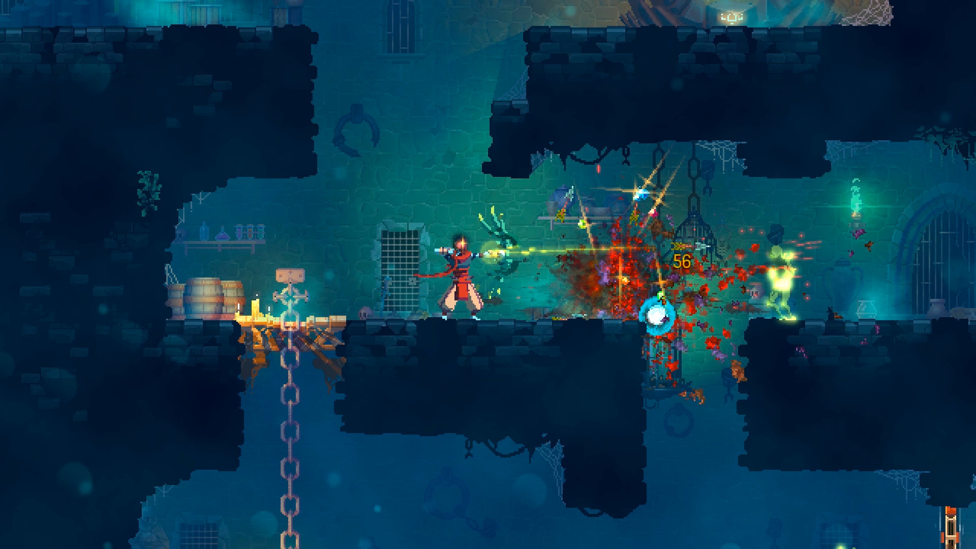 Dead Cells, um dos melhores representantes do estilo metroidvania atual (Foto: Steam | Divulgação)