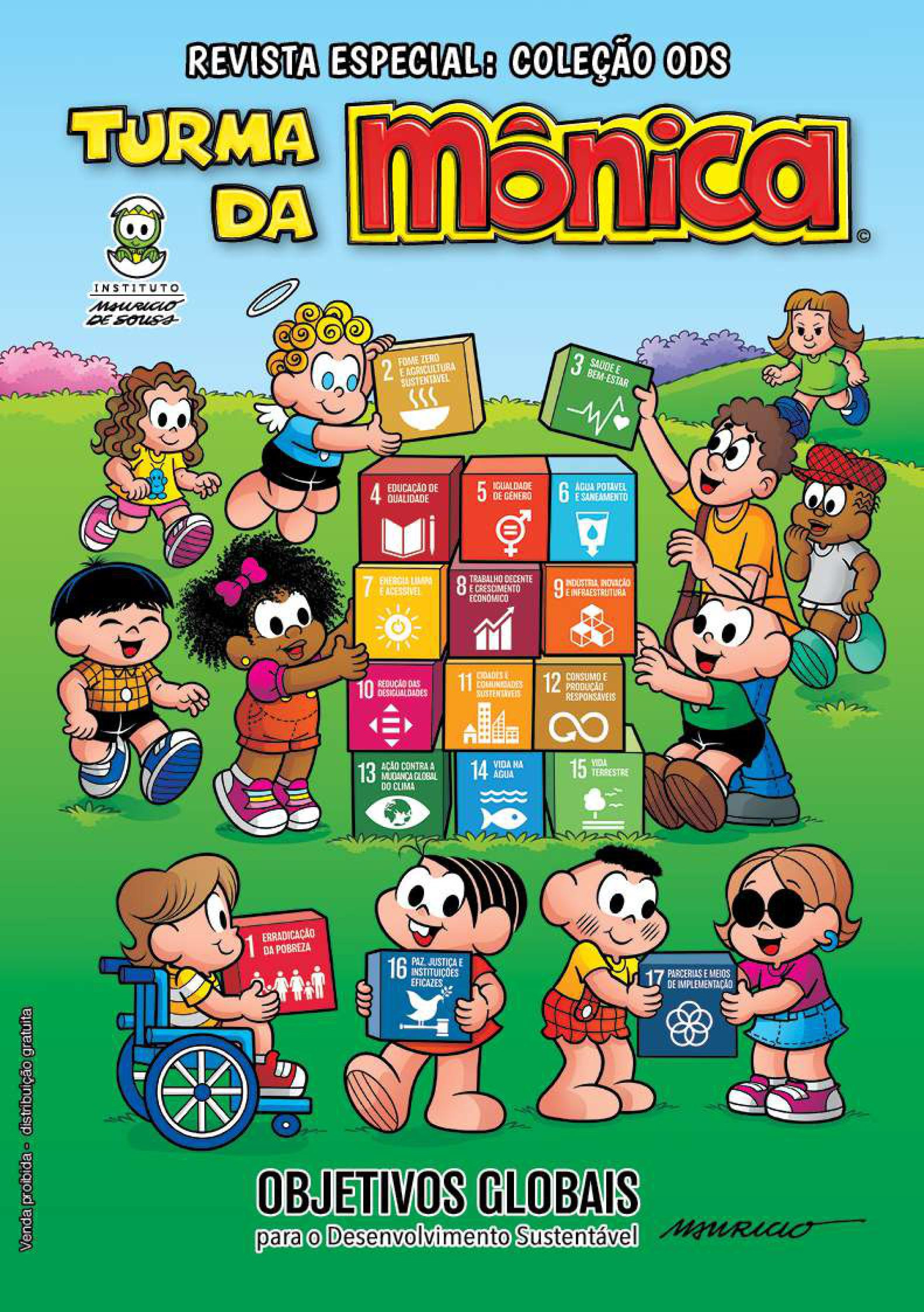 ￼CAPA Turma da Mônica com ODS (Foto: Divulgação Aldeias Infantis SOS)