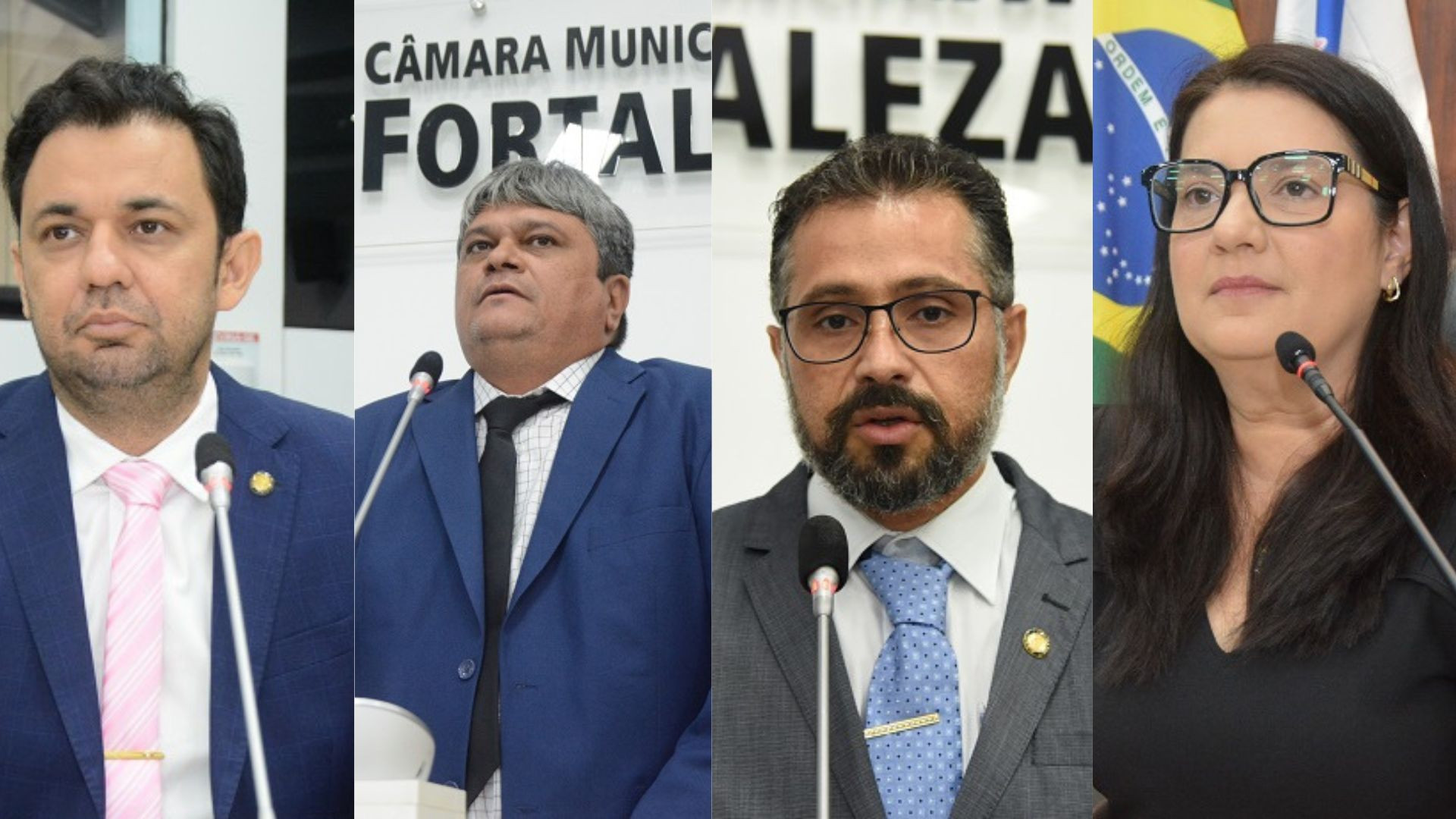 ￼PP Cell, Fábio Rubens, Luciano Girão e Cláudia Gomes se filiarão ao PDT  (Foto: CMFor/Reprodução )