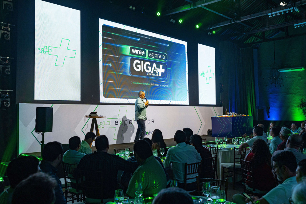 Evento de anúncio da nova marca Giga+ Empresas(Foto: Firma Produções/Giga+/Divulgação)