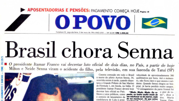 MORTE AYRTON SENNA(Foto: O POVO.DOC)
