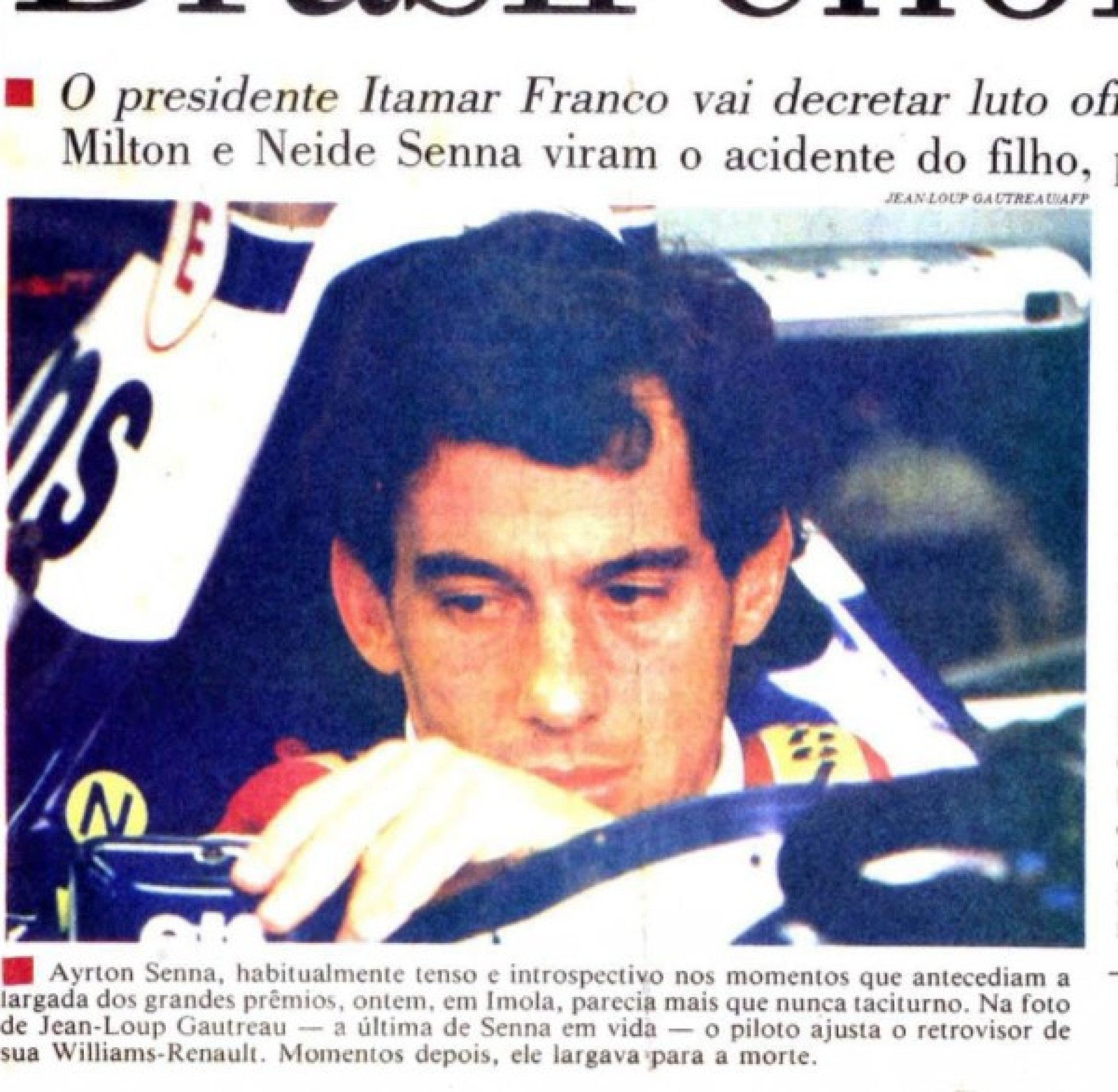 Ayrton Senna. oitd_19940502aa01-26894910 (Foto: Jean Loup Gautrea U/AFP)