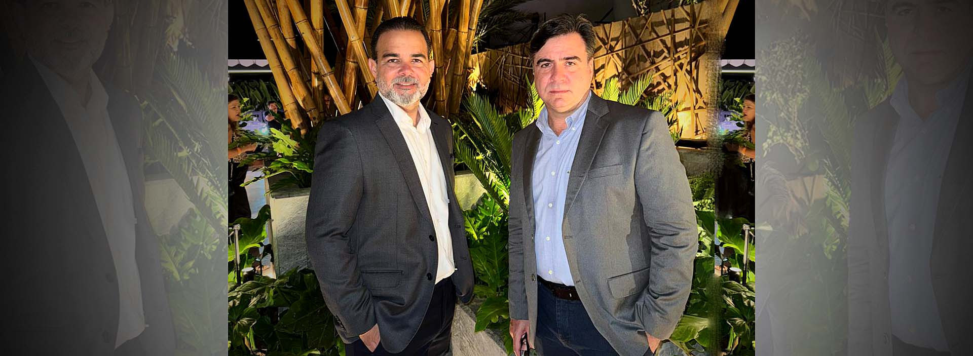 Casa Cor-SP: André Nunes e paisagista Thiago Borges conferindo a parceria cearense em pisos(Foto: Arquivo Pessoal)