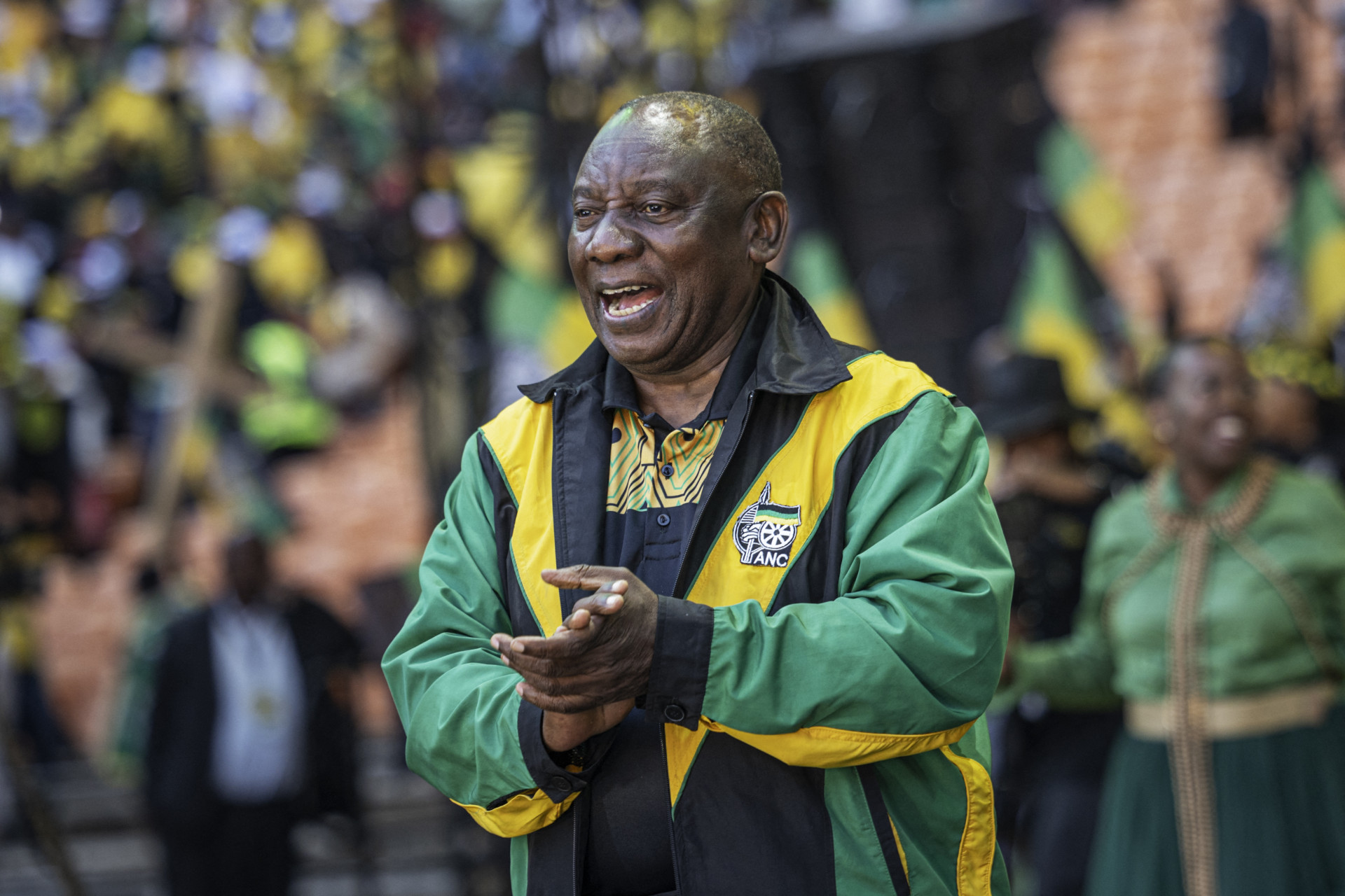 PRESIDENTE sul-africano, Cyril Ramaphosa, líder do CNA (Foto: MICHELE SPATARI / AFP)