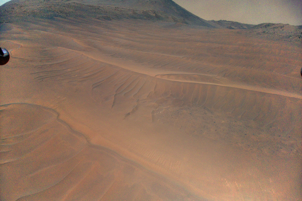 Dunas em Marte fotografadas pelo helicóptero marciano da Nasa, Ingenuity(Foto: NASA/JPL-Caltech )