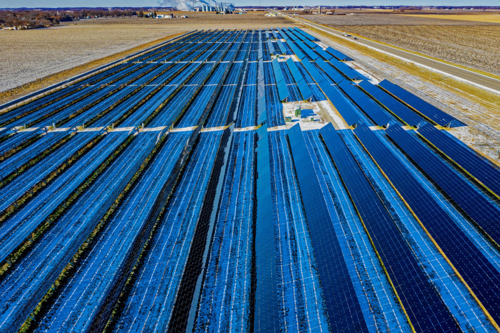 Usina fotovoltaica em Claremont (Minnesota), nos Estados Unidos(Foto: Tom Fisk / Pexels)