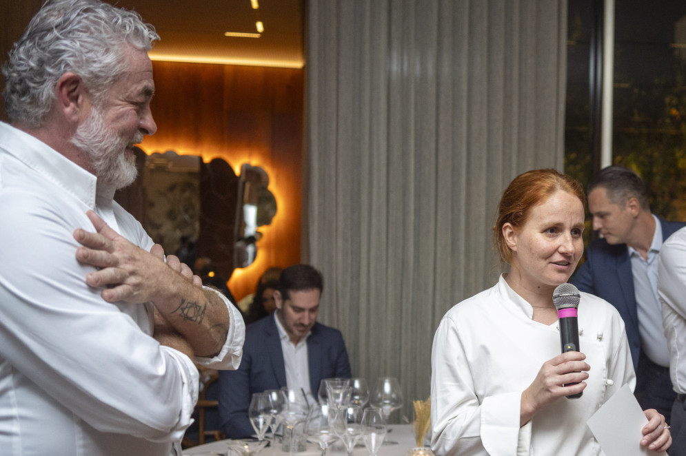 Alex Atala e Fabiana Agostini(Foto: Davi/Mangue Azul)