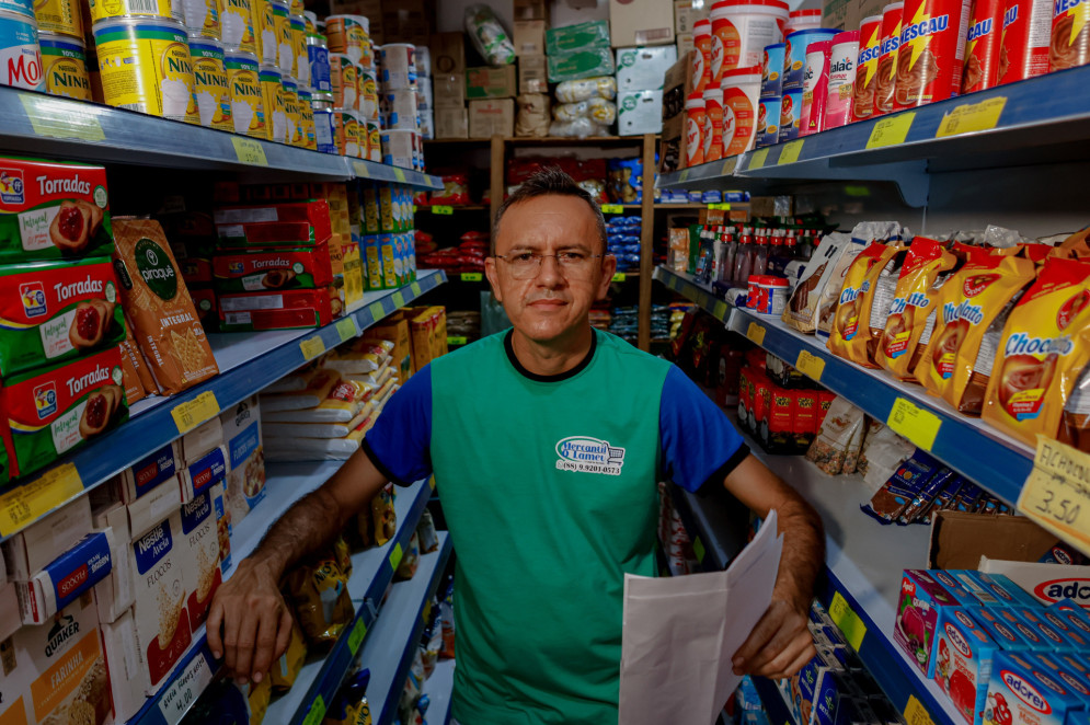 Lameu Cândido é comerciante em Pacujá(Foto: Aurélio Alves)