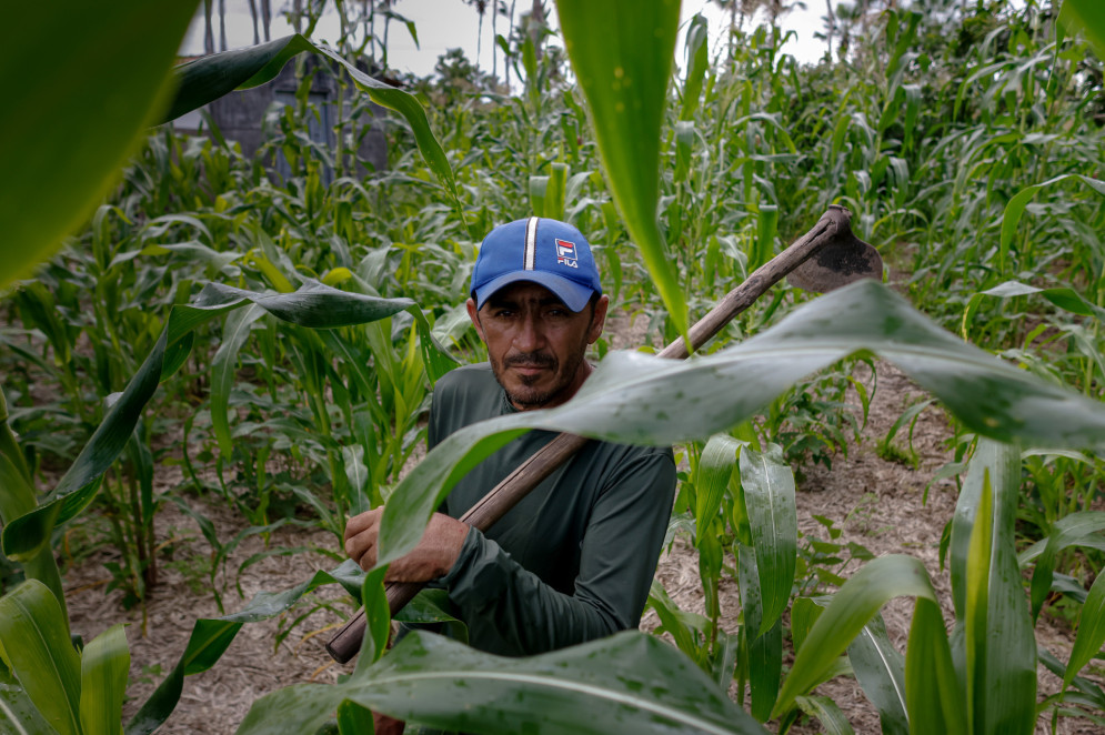 Raimundo Soares dos Santos, 44 anos, é agricultor e vive em Amontada(Foto: Aurélio Alves)