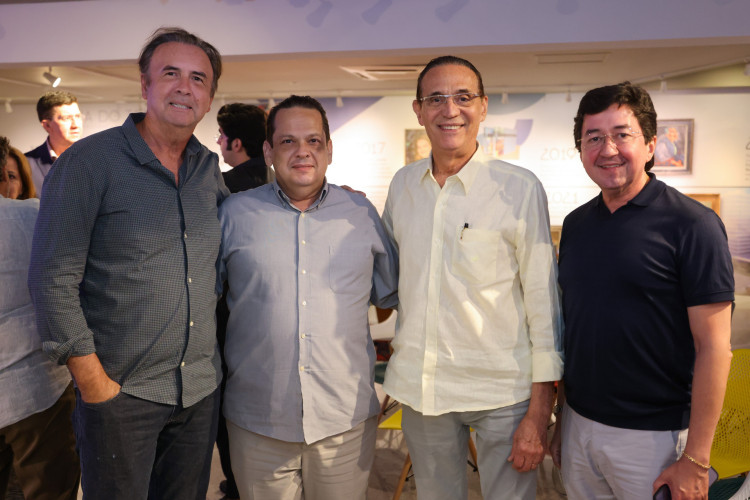 João Cateb, Marcus Lage, Aristófanes Canamary e Moisés Santana(Foto: ARES SOARES)