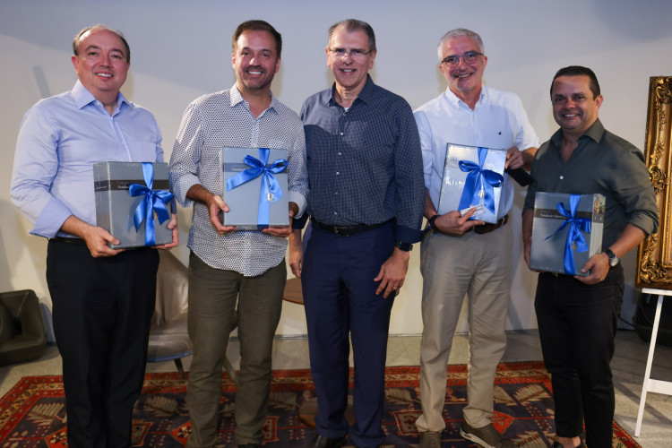 Weiber Xavier, Fernando Novaes, Randal Pompeu, Gerson Sanford e Germano Albuquerque (Foto: ARES SOARES/ divulgação )