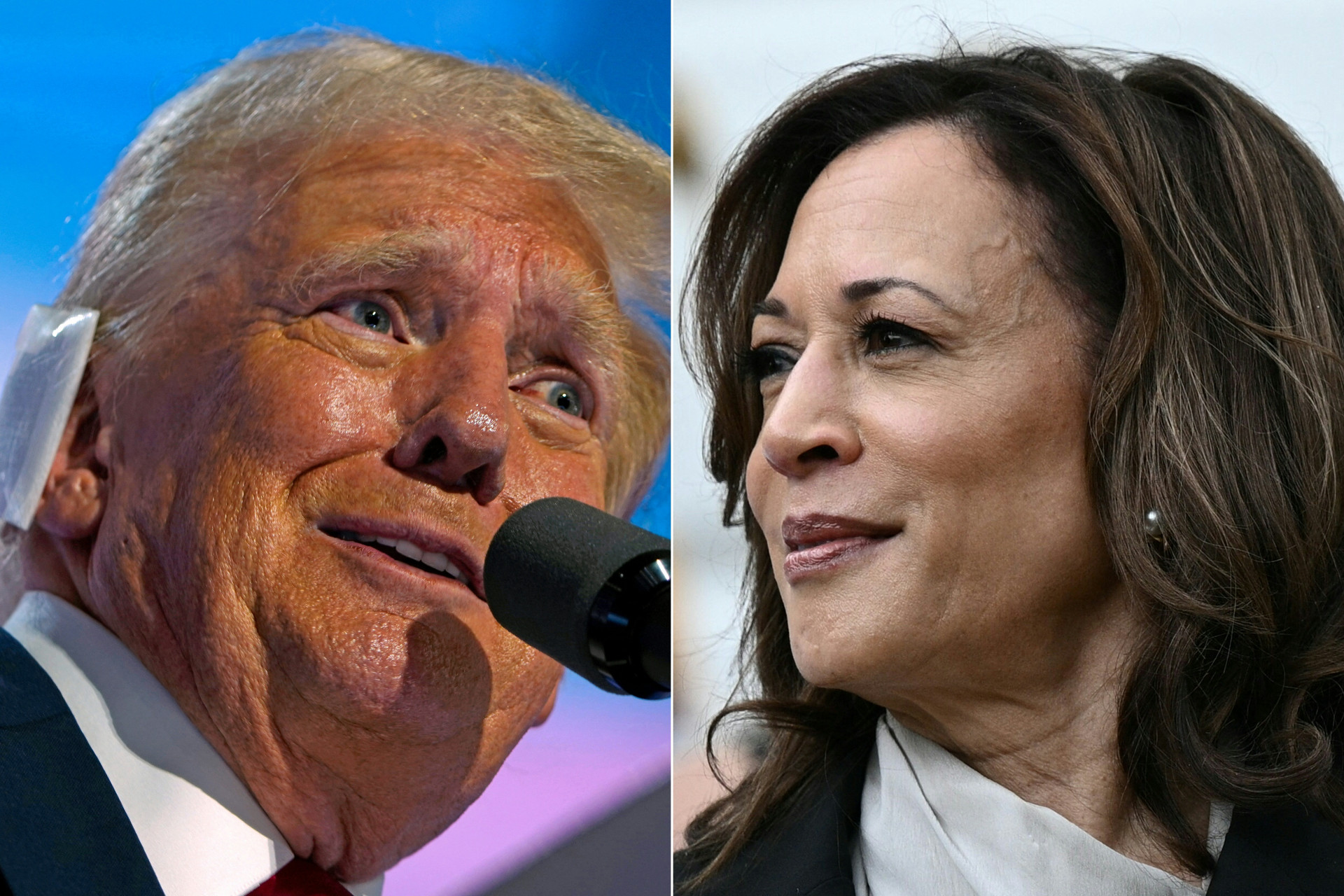 ￼DONALD Trump chama Kamala Harris de 