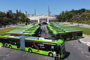 Frota de ônibus de São Paulo foi incrementada com veículos elétricos