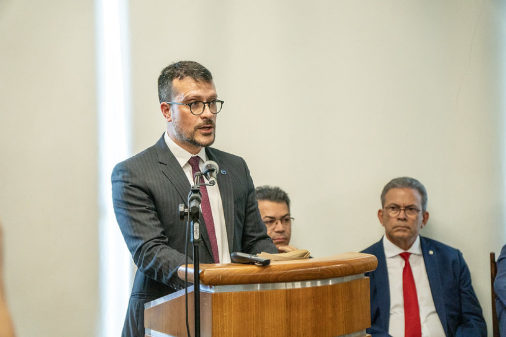 Diretor do Departamento de Novas Economias, Lucas Ramalho Maciel, diz que a política industrial está no centro do debate da descarbonização e do desenvolvimento sustentável(Foto: Divulgação Mdic)