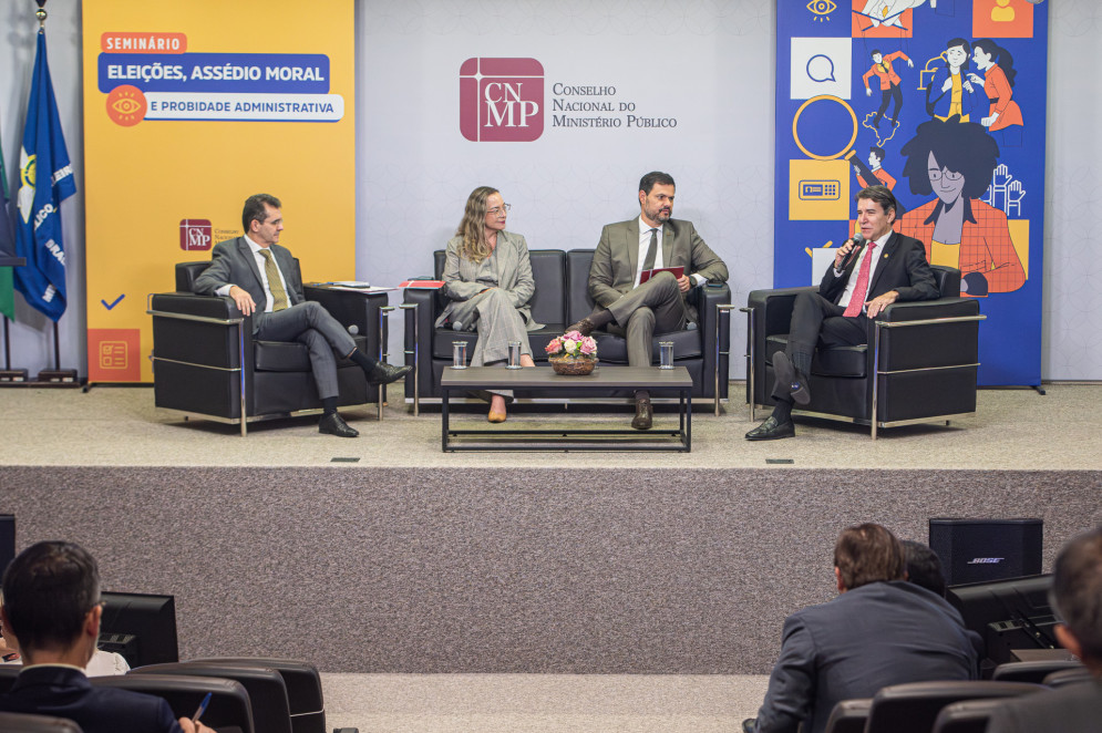 Em agosto, o CNMP promoveu um seminário sobre assédio eleitoral e probidade administrativa(Foto: Leonardo Prado / Secom CNMP)