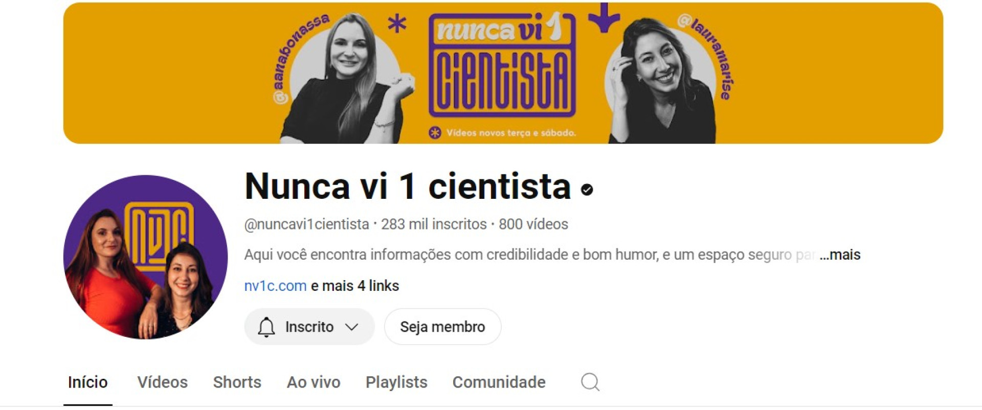 As cientistas Ana Bonassa e Laura Marise fazem divulgação científica nas redes sociais desde 2018 (Foto: Captura de tela)