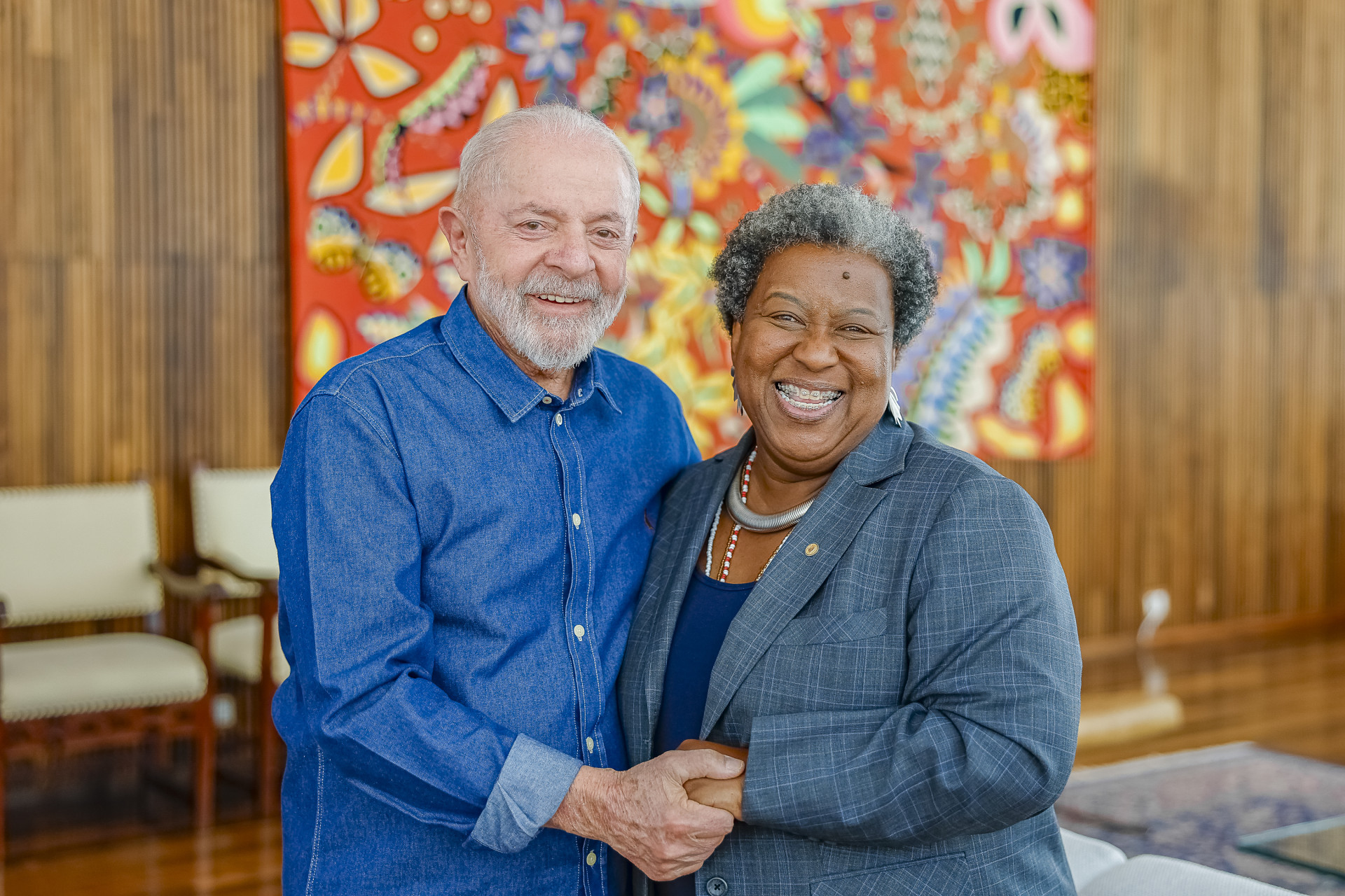 ￼MACAÉ Evaristo esteve ontem com Lula no Palácio da Alvorada (Foto: Ricardo Stuckert / Presidência da República)