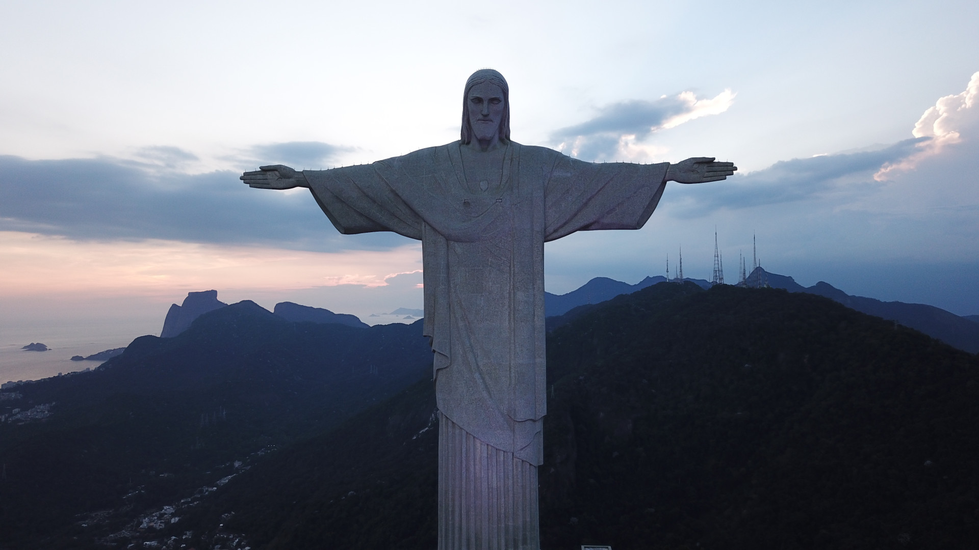 Vista do símbolo do Rio de Janeiro, o Cristo Redentor (Foto: Divulgação Santuário Cristo Redentor)