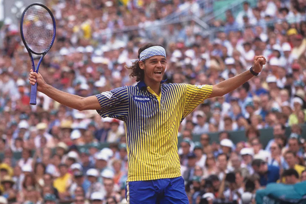 Guga Kuerten no torneio Roland Garros em 1997(Foto: ATP/divulgação)