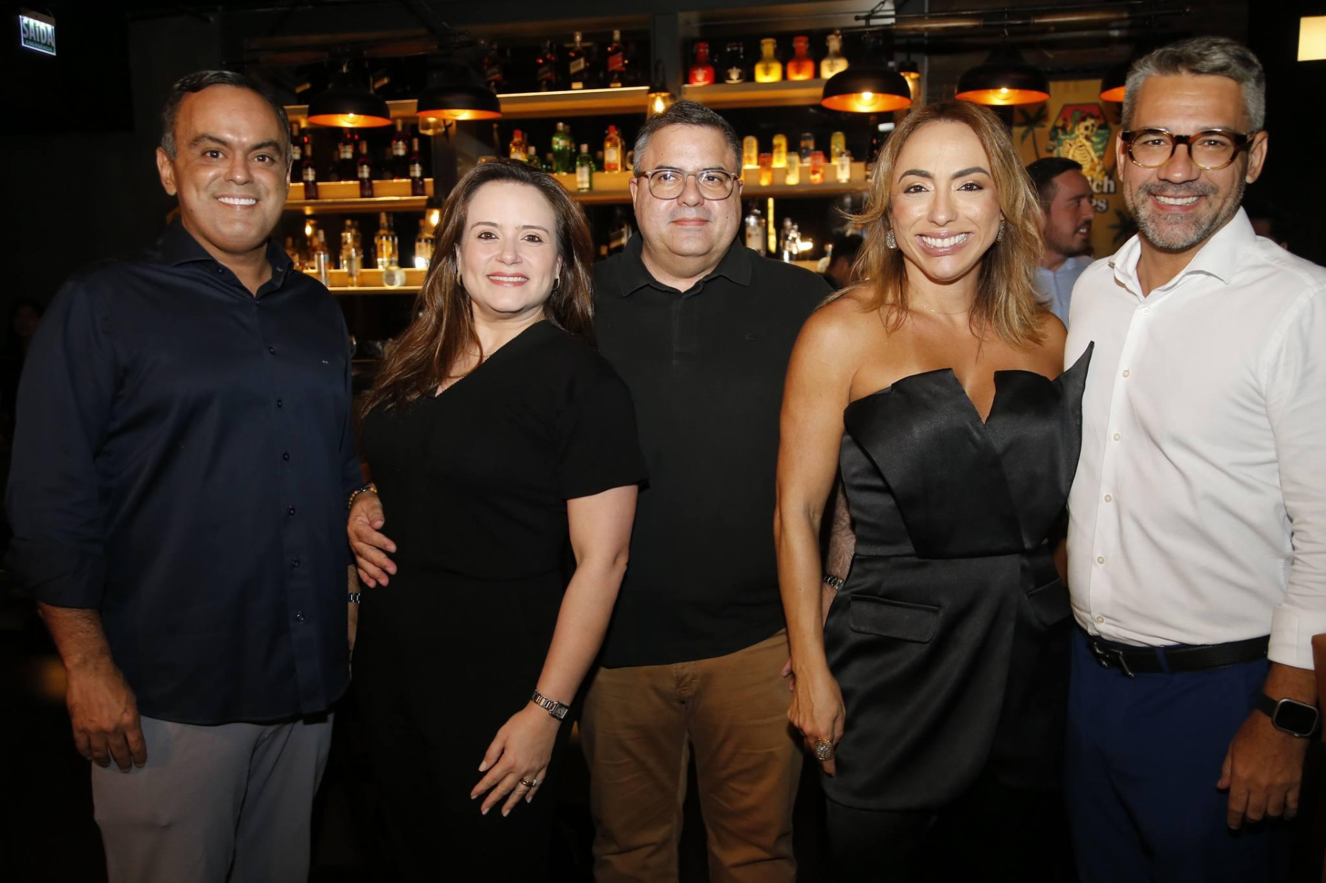 (Foto: arquivo pessoal)Marcelo Mota, Rachel e Fábio Timbó, Mabel Portela e Sávio Aguiar