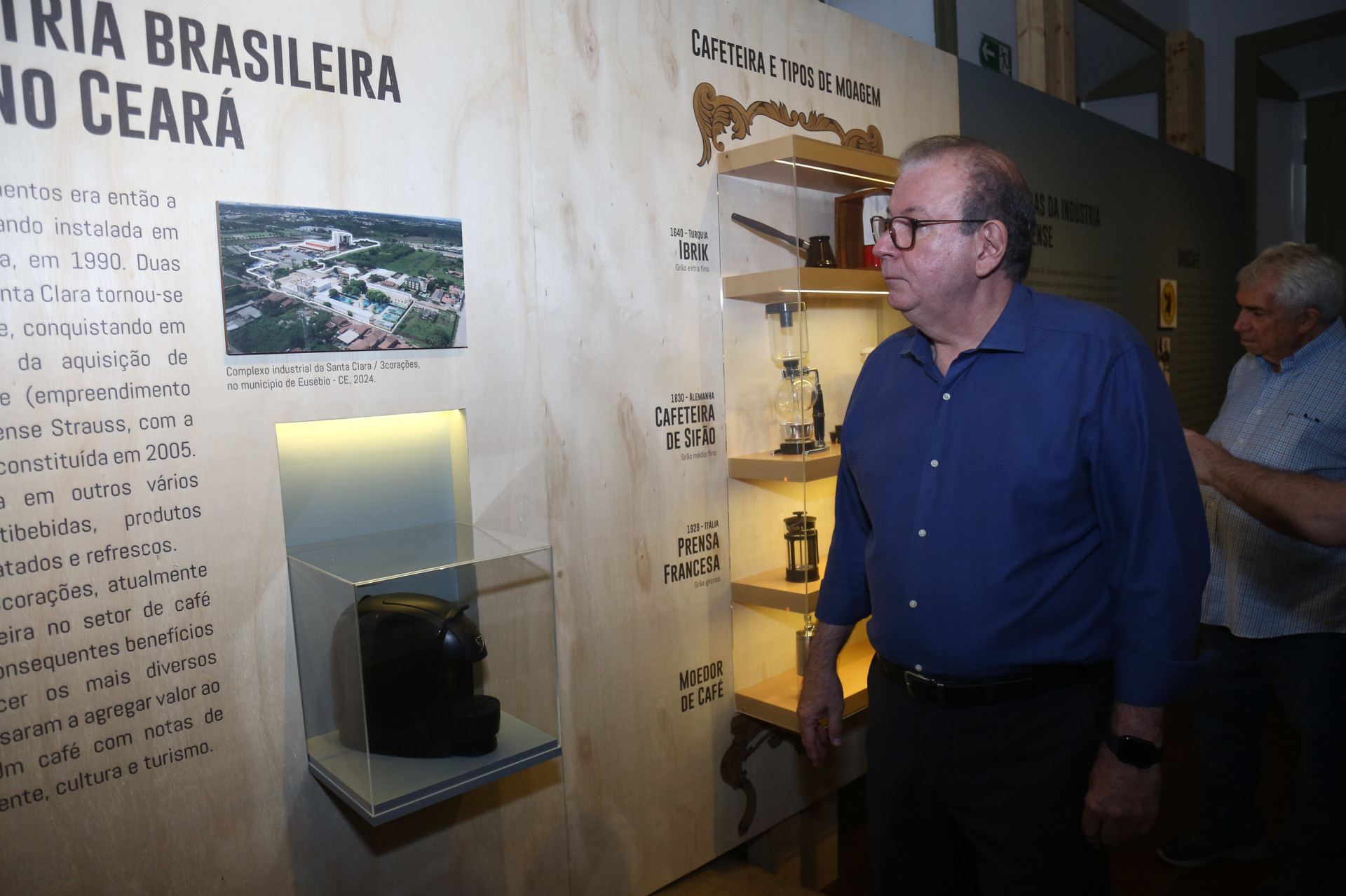 (Foto: JoaoFilho Tavares)Presidente da Fiec, Ricardo Cavalcante, em visita à mostra