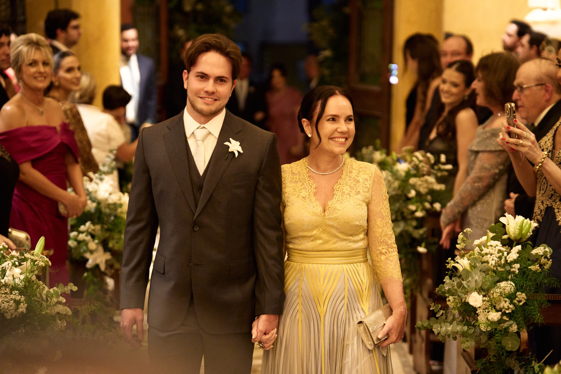 (Foto: BrunoBO)O noivo Diego com a mãe Gyna Machado              
