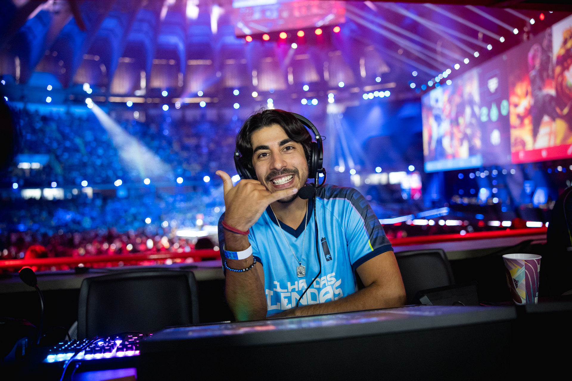 Pelo segundo ano consecutivo, o streamer Baiano irá cobrir a final in loco com exclusividade para a comunidade brasileira de LoL (Foto: Bruno 