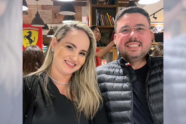 Ingrid e Gabriel Brandão cariocando. Maturante da semana, este lotou mesa engravatada no Casanostra(Foto: Arquivo Pessoal)