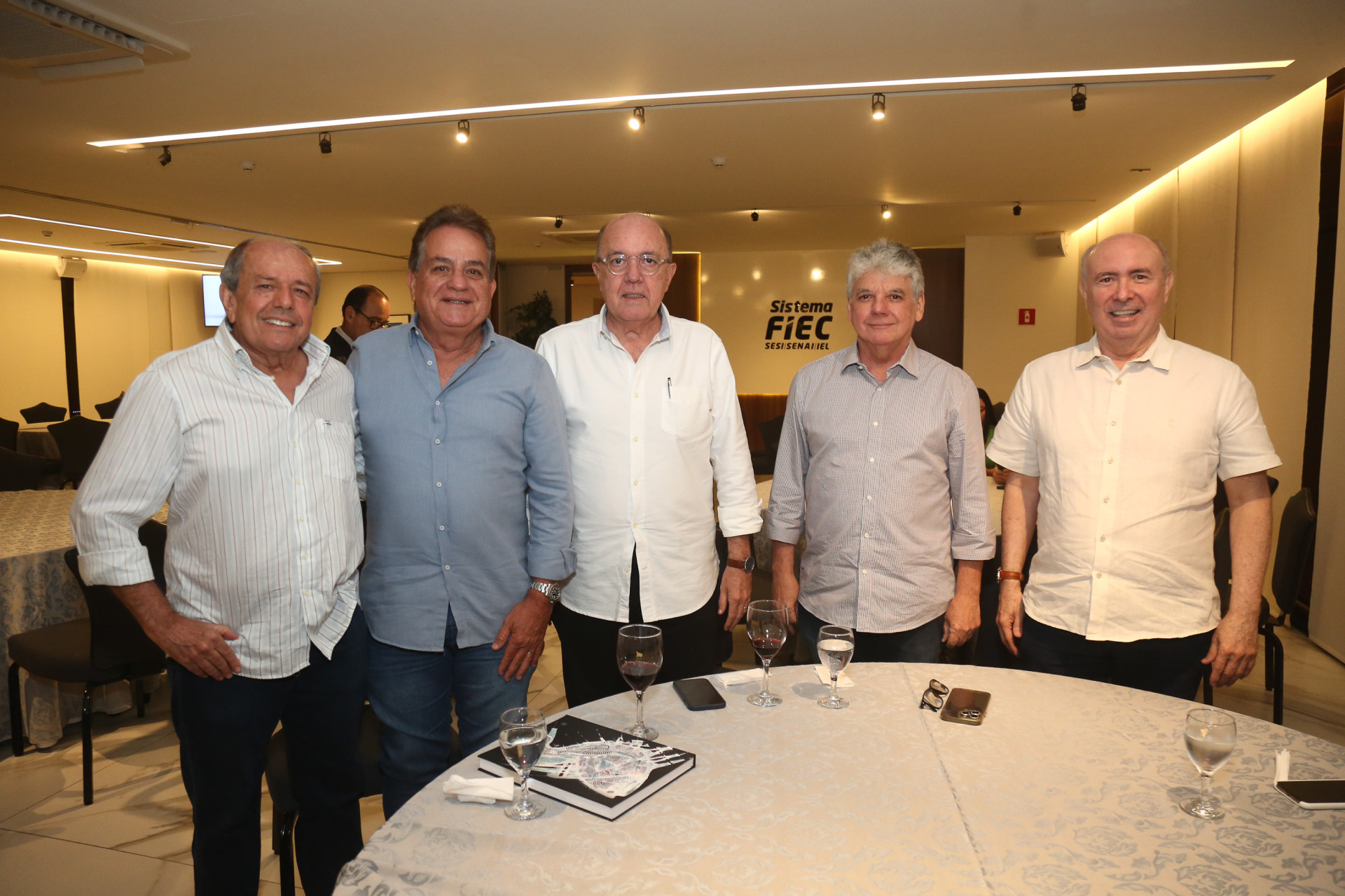 (Foto: JoaoFilho Tavares)Geraldo Vasconcelos, Marcílio Fiuza, Fernando e Chico Esteves e Amarílio Cavalcante
