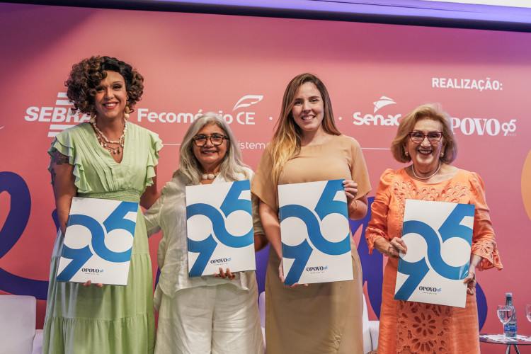 As participantes da primeira edição do Bárbaras 2023: Rita von Hunty, Regina Ribeiro, Jade Romero e Socorro França(Foto: Divulgação/Bárbaras)