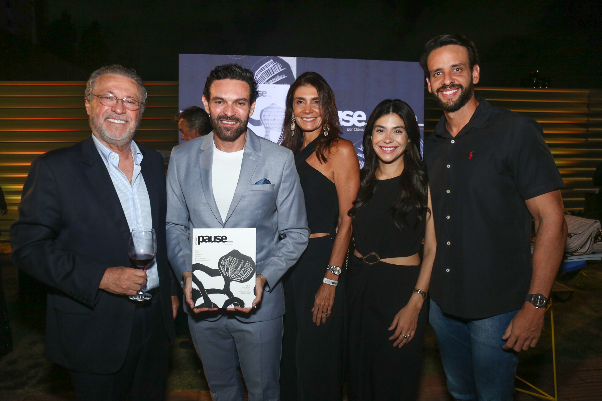 (Foto: JoaoFilho Tavares)Cândido Albuquerque, Clovis Holanda, Rebecca e Beatriz Albuquerque e Airton Barreira