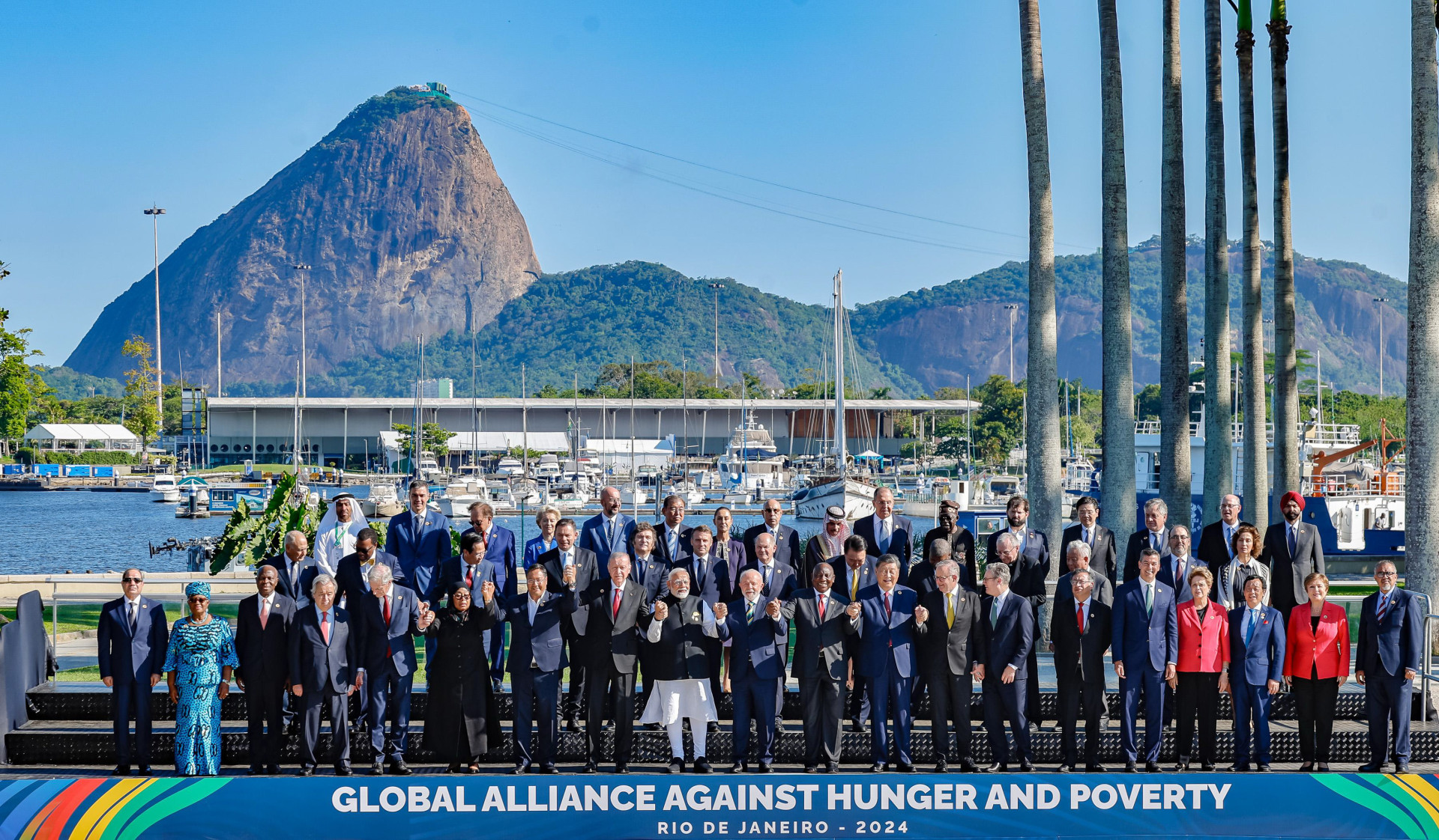 ￼SEM BIDEN, G20 tem foto oficial da Aliança Global Contra a Fome e a Pobreza (Foto: Ricardo Stuckert/Presidência da República)