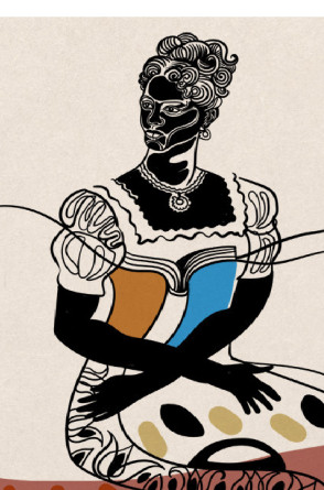 Maria Firmina dos Reis foi a primeira romancista negra da literatura brasileira e a primeira mulher aprovada em um concurso público no Maranhão  (Foto: Ilustração Carlus Campos)