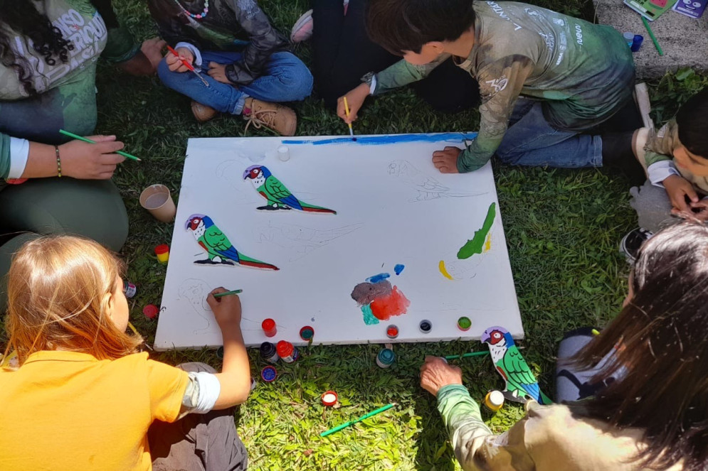 Evento contou com programação voltada para o públioc infantil, com atividades artísticas, caça ao tesouro, jogo dos sete erros e observação de aves(Foto: Emanuelly Epifânio)