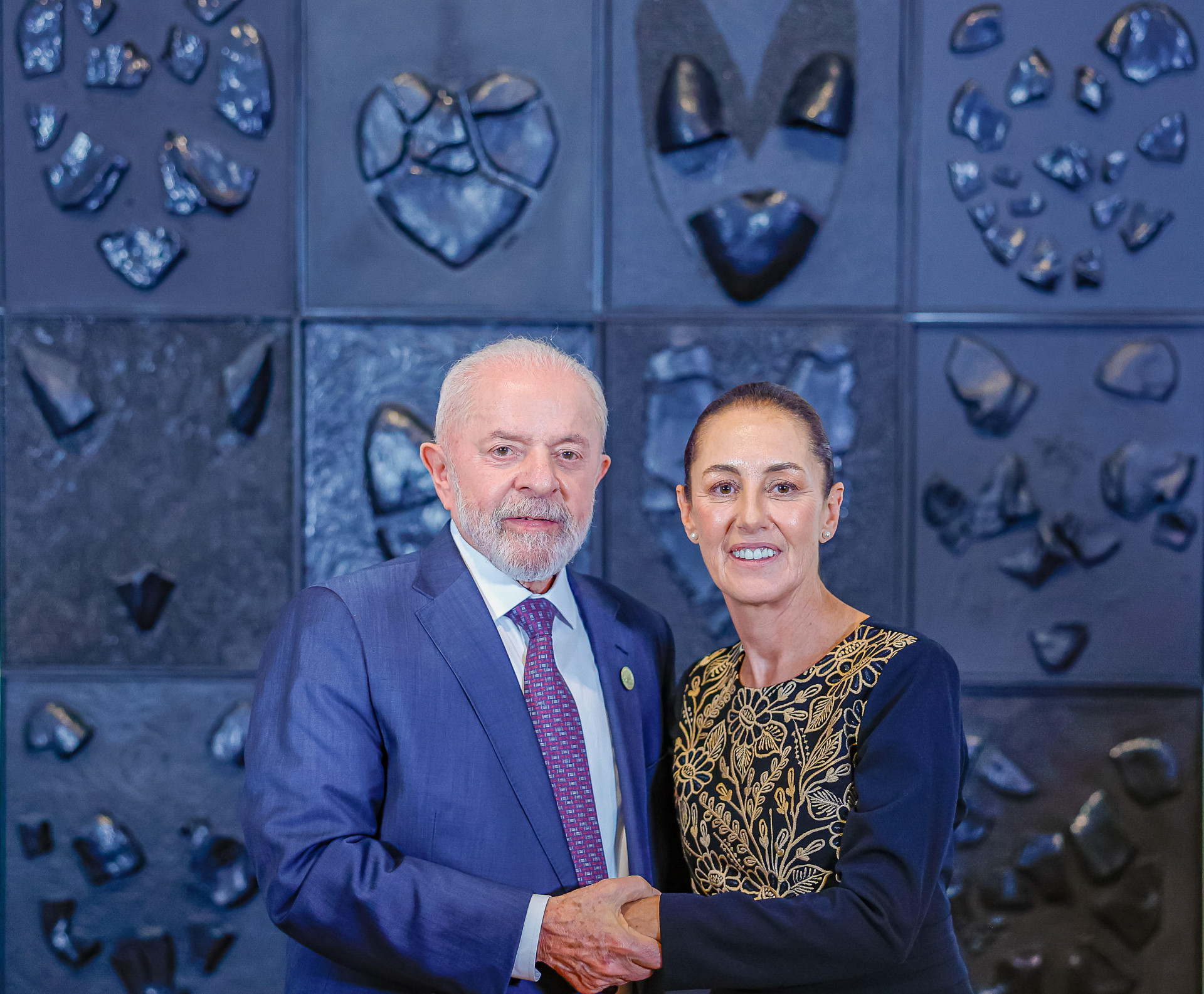 Presidente da República, Luiz Inácio Lula da Silva, durante reunião com a Presidenta eleita do México, Claudia Sheinbaum(Foto: Ricardo Stuckert / Presidência da República)