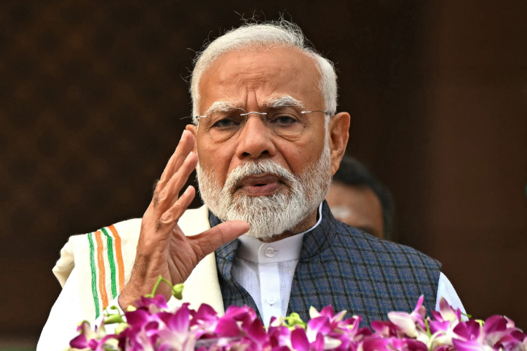 Narendra Modi venceu última eleição na Índia, mas desempenho foi bem abaixo do resultado esperado(Foto: Sajjad HUSSAIN / AFP)