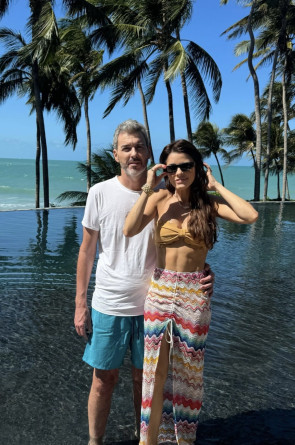 Geraldo Luciano e Tatiana Machado: a dois no Carmel Taíba(Foto: arquivo pessoal)