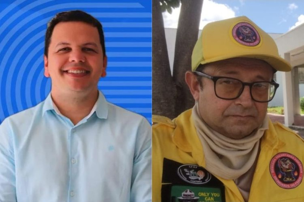 Dr. Gentil, enfermeiro, e Jaeger Pinho, defensor civil, comentam sobre a saúde de Poranga(Foto: Arquivo Pessoal)