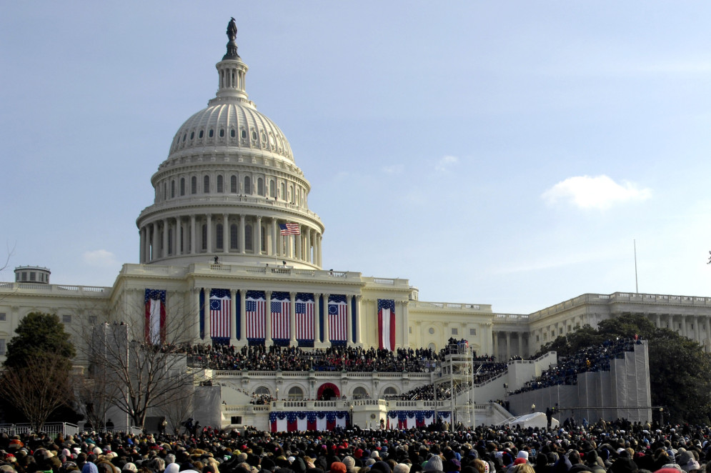 Posses republicanas também são cheias de "pompa". Na imagem, posse de Barack Obama, em 2009(Foto: SrA Kathrine McDowell/Wikicommons)