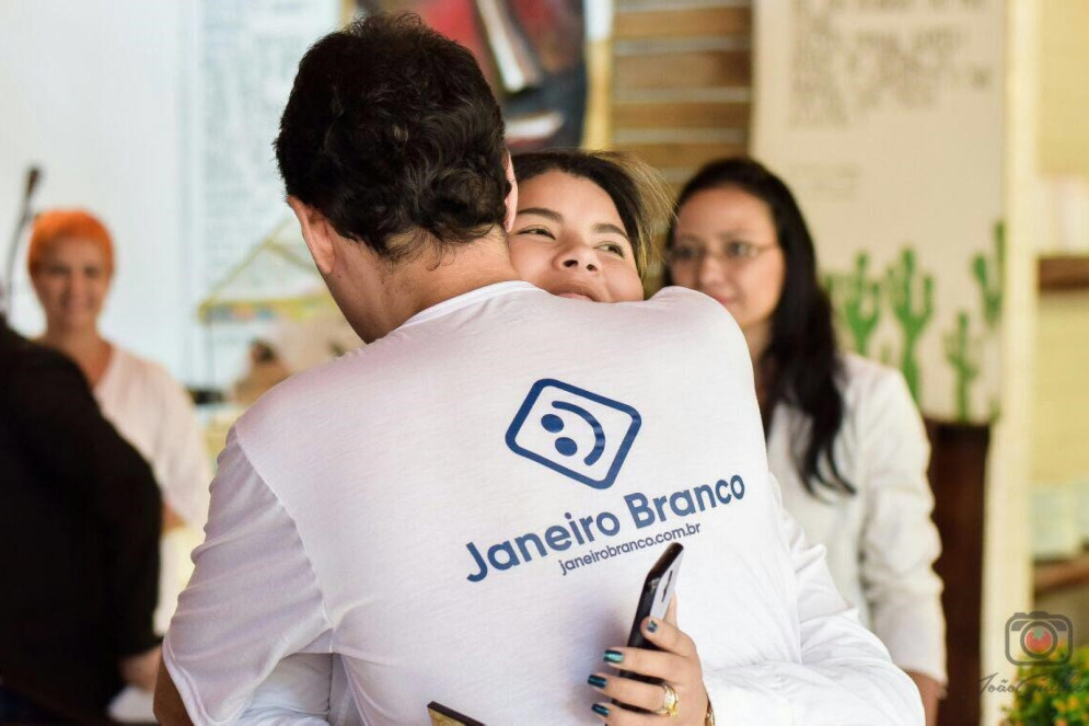 Fotos da campanha do Janeiro Branco (Foto: Instituto Janeiro Branco )