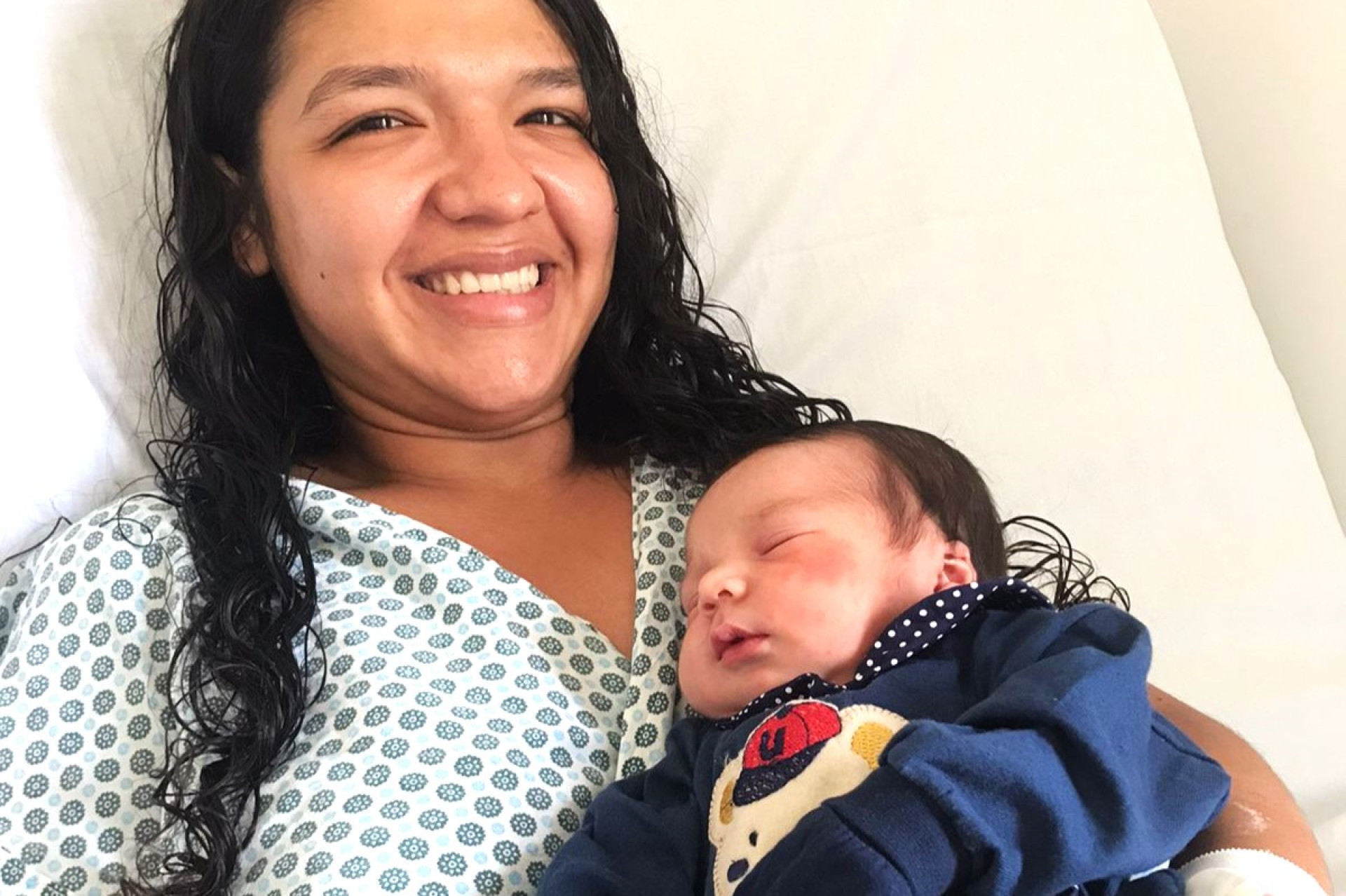 O pequeno José Benjamin nasceu aos dois minutos do dia 1º de janeiro, no Hospital e Maternidade José Martiniano de Alencar (HMJMA)(Foto: Secretaria Estadual de Saúde do Ceará)