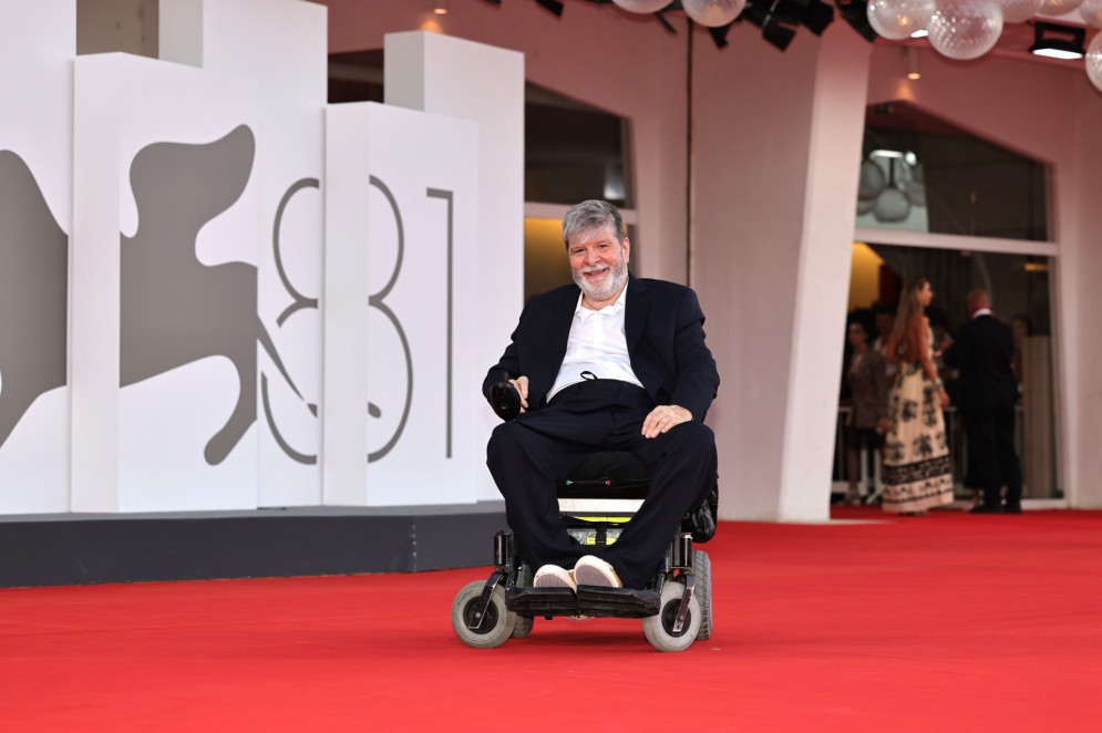 O escritor Marcelo Rubens Paiva no Festival de Veneza, na estreia do filme Ainda Estou Aqui, baseado em seu livro(Foto: Fiorenzo de Luca )