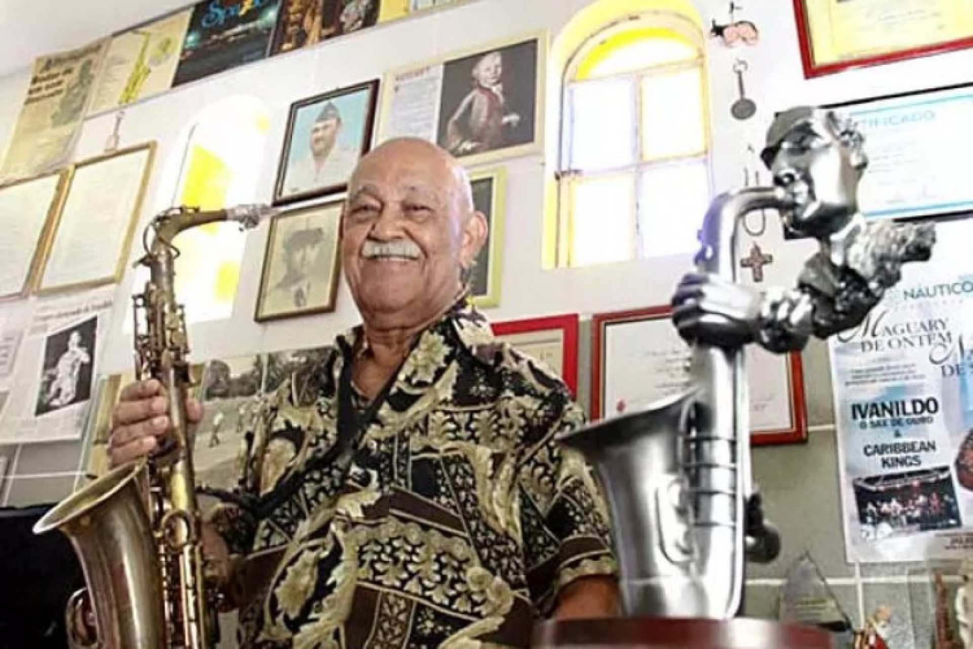 Saxofonista Ivanildo José da Silva, o Ivanildo Sax de Ouro (Foto: Divulgação)