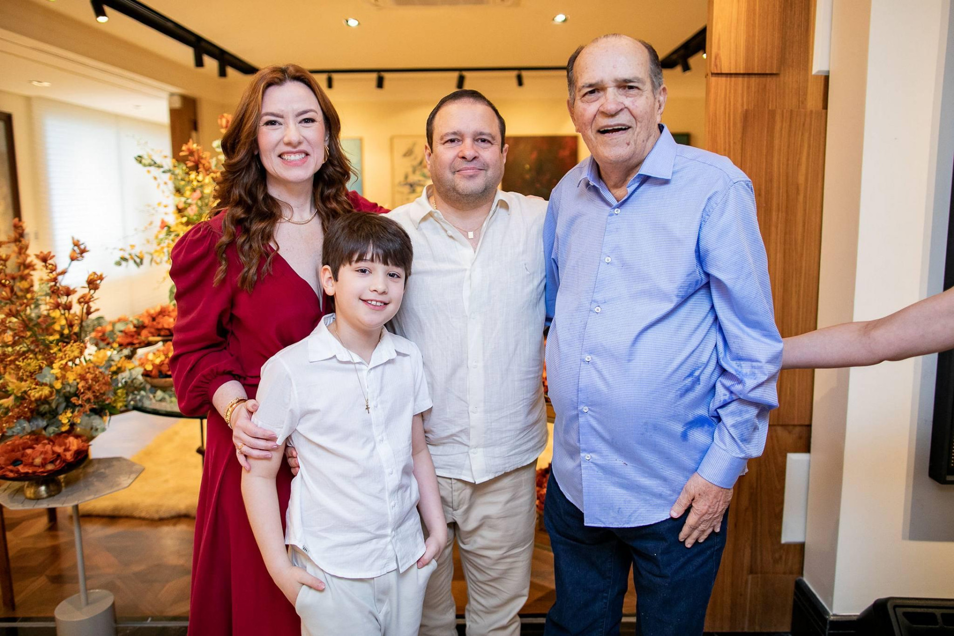 (Foto: QUINTAL FOTOGRAFIA/ ARQUIVO FAMILIAR )Aline, Victor e Igor Queiroz e Régis Barroso