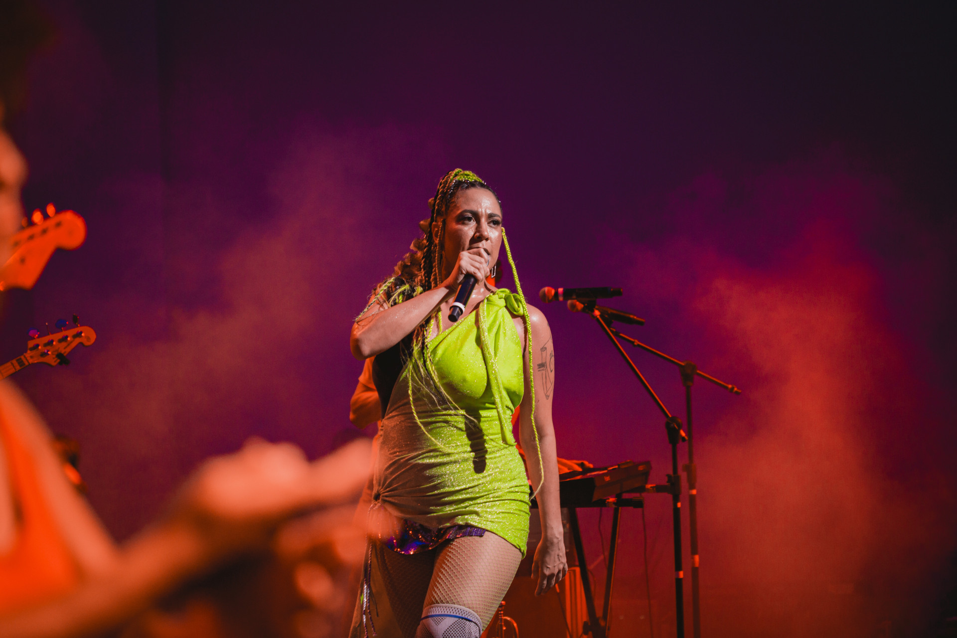 Cantora Di Ferreira participa da abertura do pré-Carnaval da Estação das Artes (Foto: Thiago Matine/Divulgação)