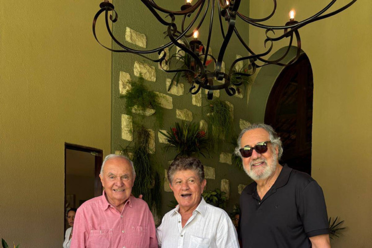 Edson Pontes, Jacaúna Aguiar e César Pontes(Foto: arquivo pessoal)