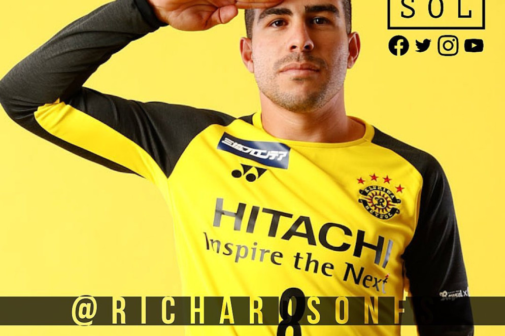 Richardson no Kashiwa Reysol(Foto: Reprodução / Kashiwa Reysol)